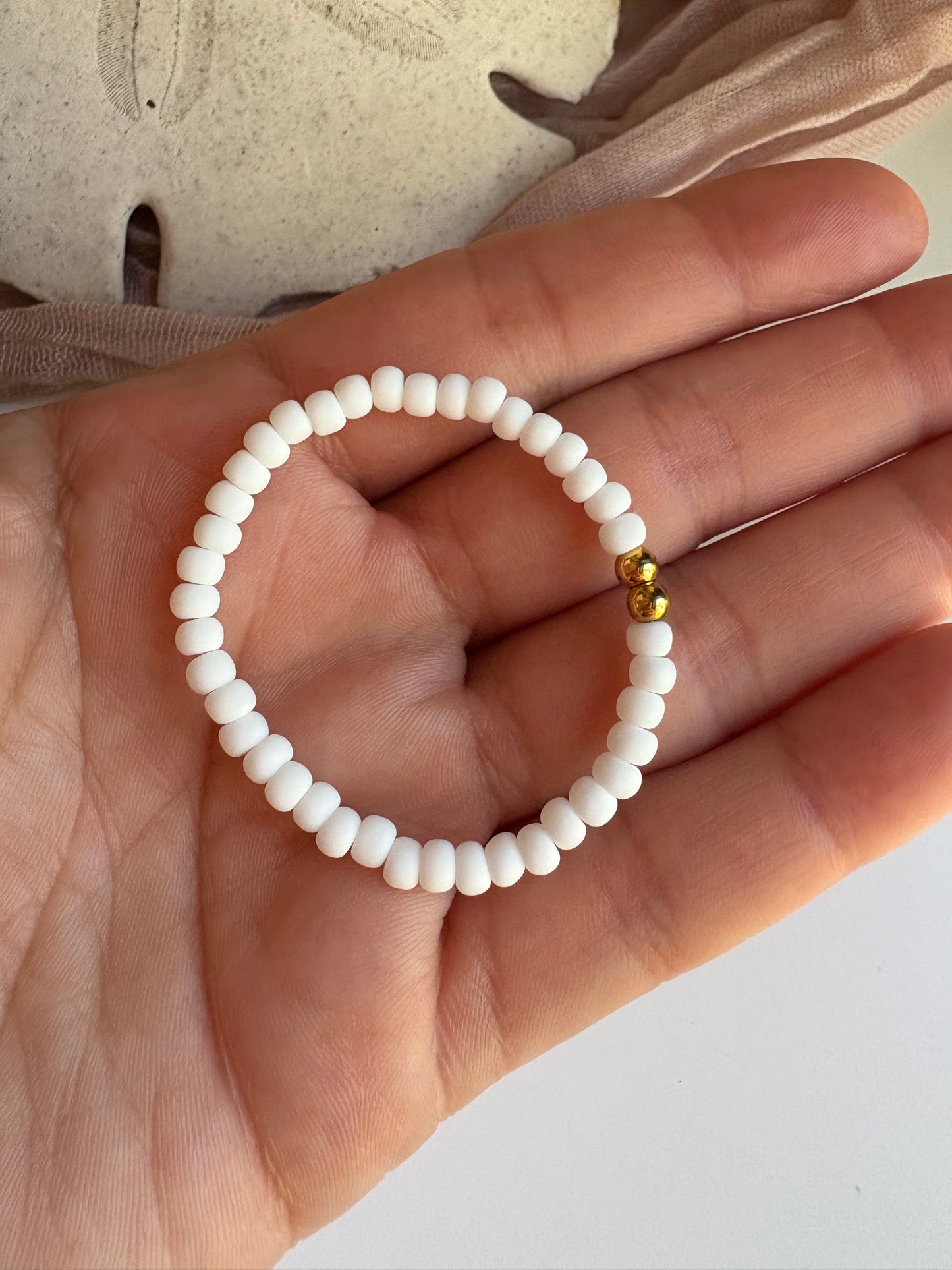 Kids- Matte White Bracelet