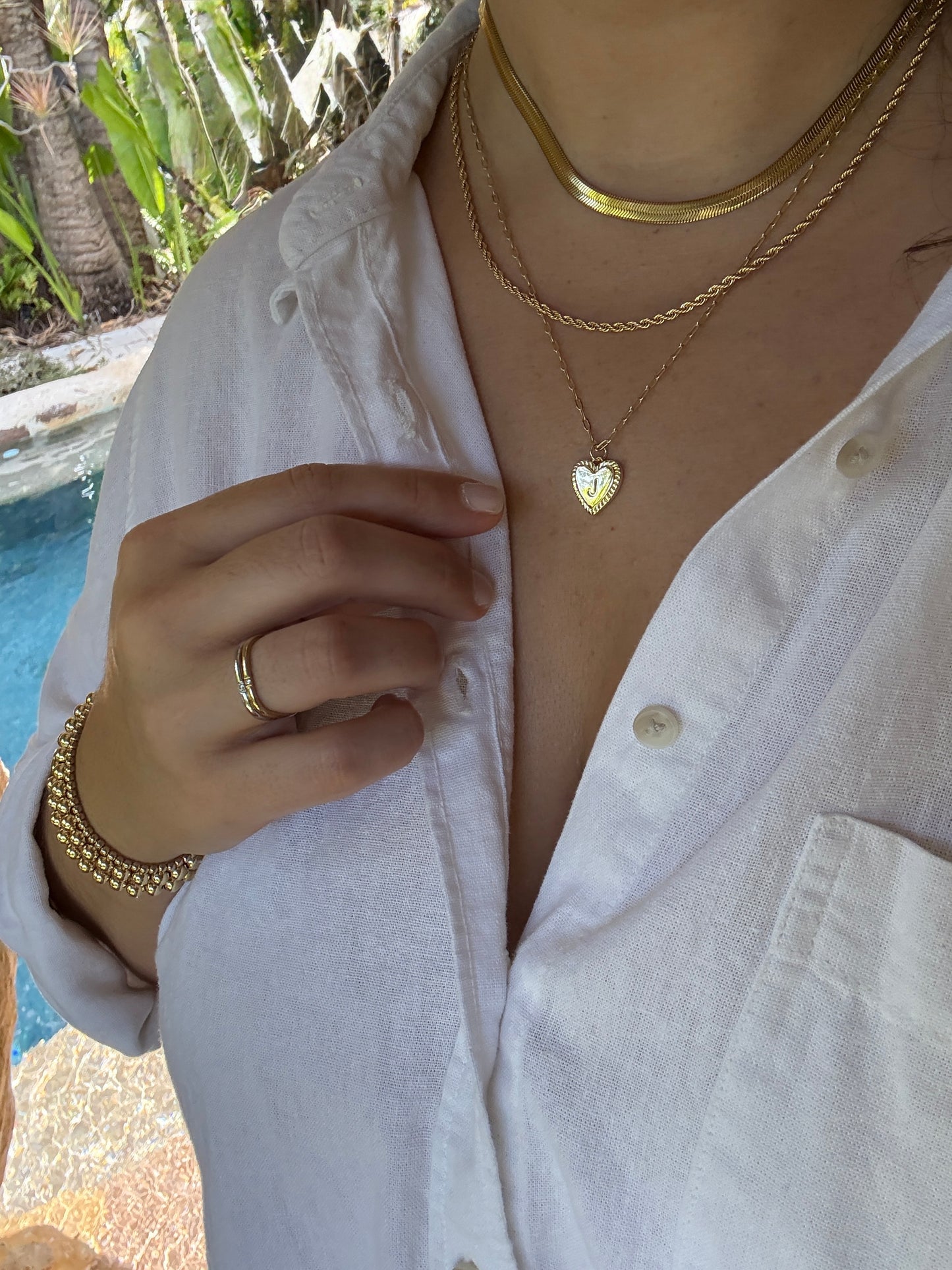 Heart Initial Pendant