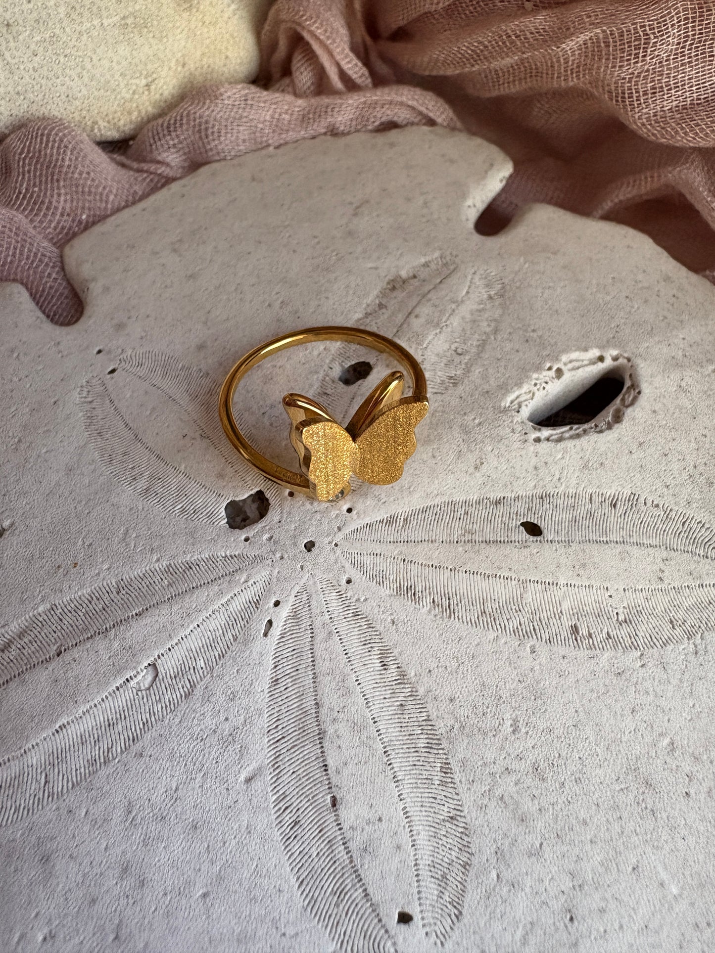 Adjustable Butterfly Ring