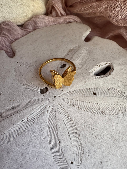Adjustable Butterfly Ring