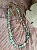 Sea Breeze Pearl & Coin Amazonite Necklace - Sky’s Gem Box