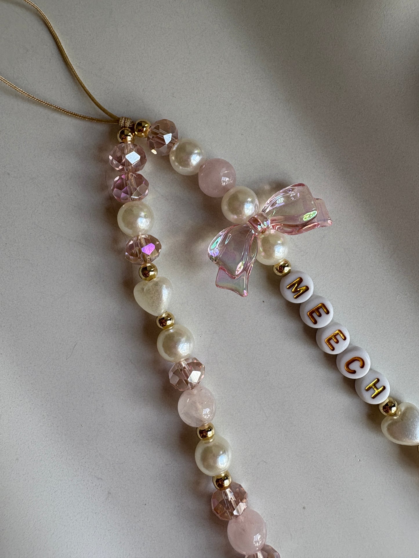 Pink Bows Phone Strap