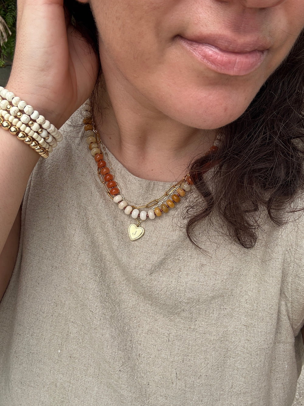 Heart Initial Pendant - Sky’s Gem Box