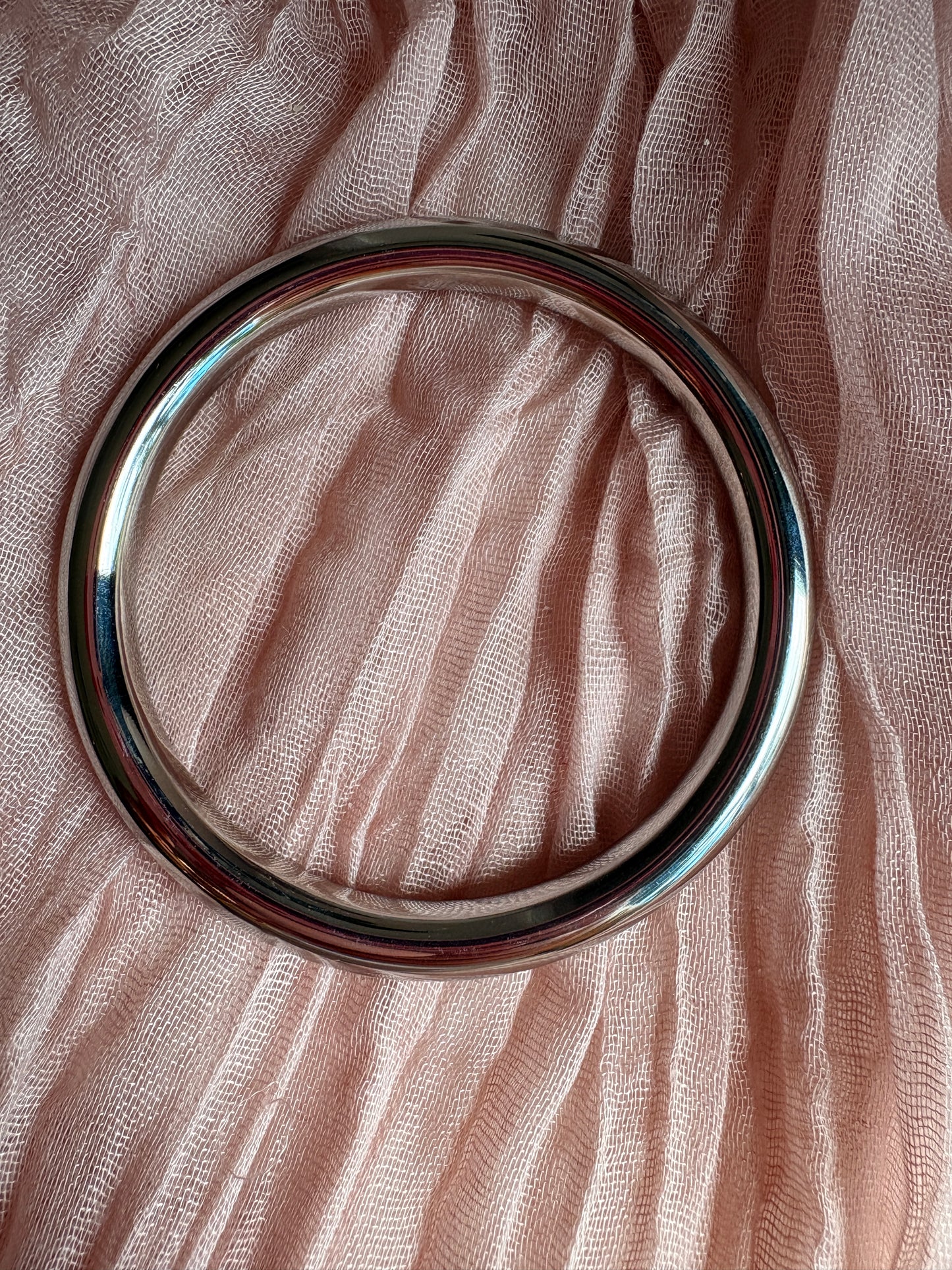 Stainless Steel Smooth Bangle 8mm - Sky’s Gem Box