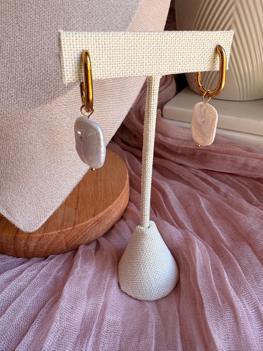 Square Pearl Earrings