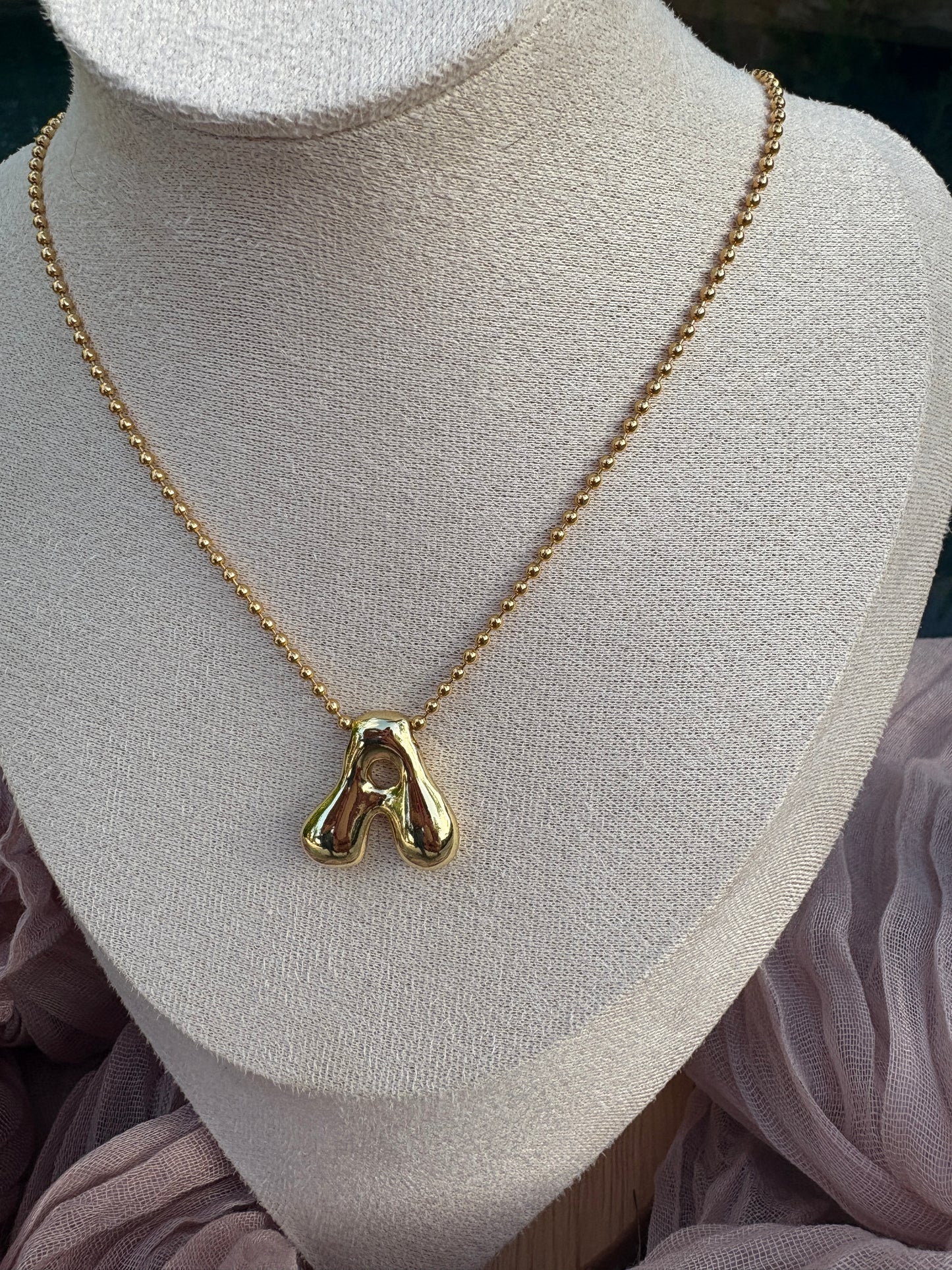 Bubble Letter Necklace