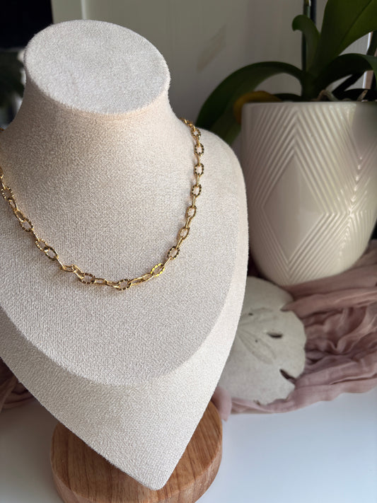 Hammered Oval Chain