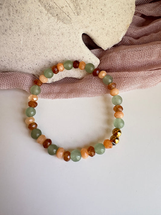 Kids- Fall Leaves Beaded Bracelet