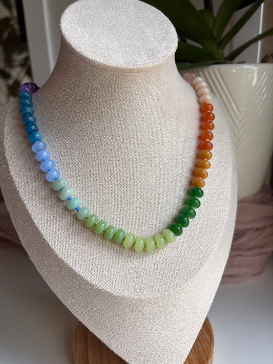 Rainbow Agate Necklace