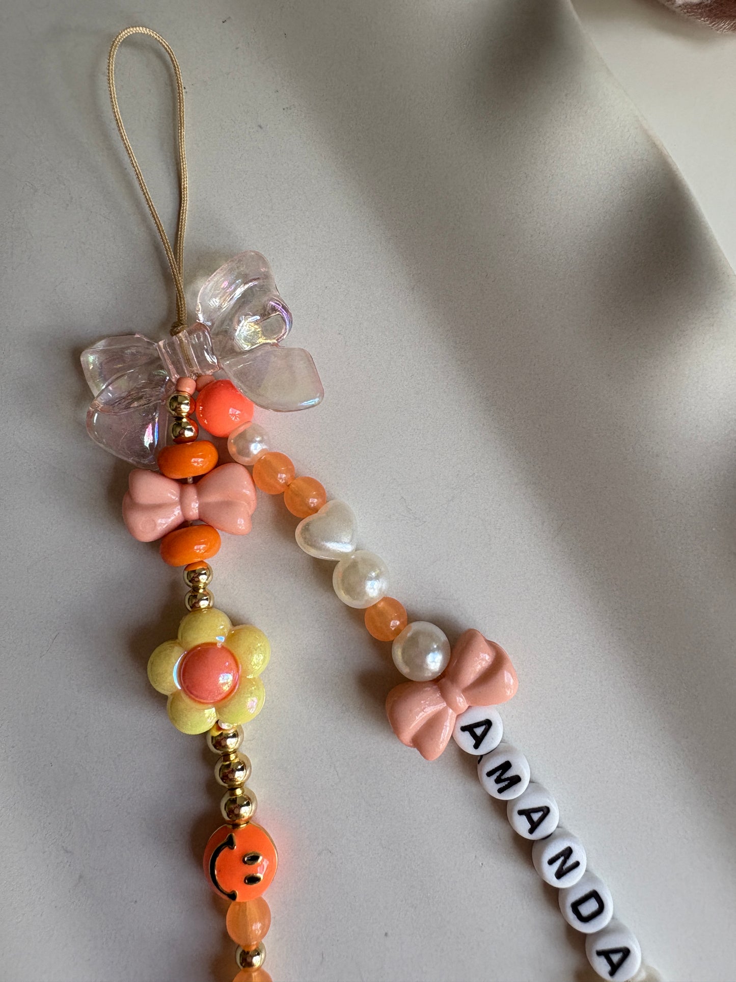 Orange Phone Strap