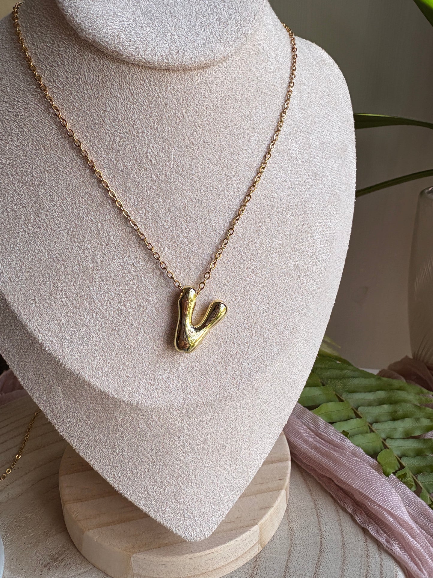 Bubble Letter Necklace