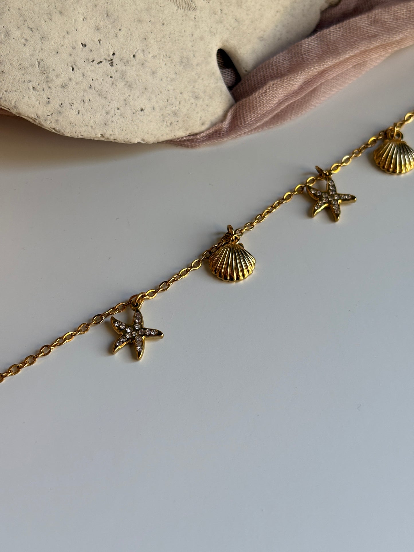 Dainty Nautical Charm Bracelet