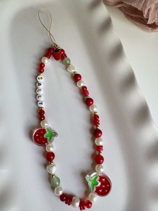 Strawberry Phone Strap