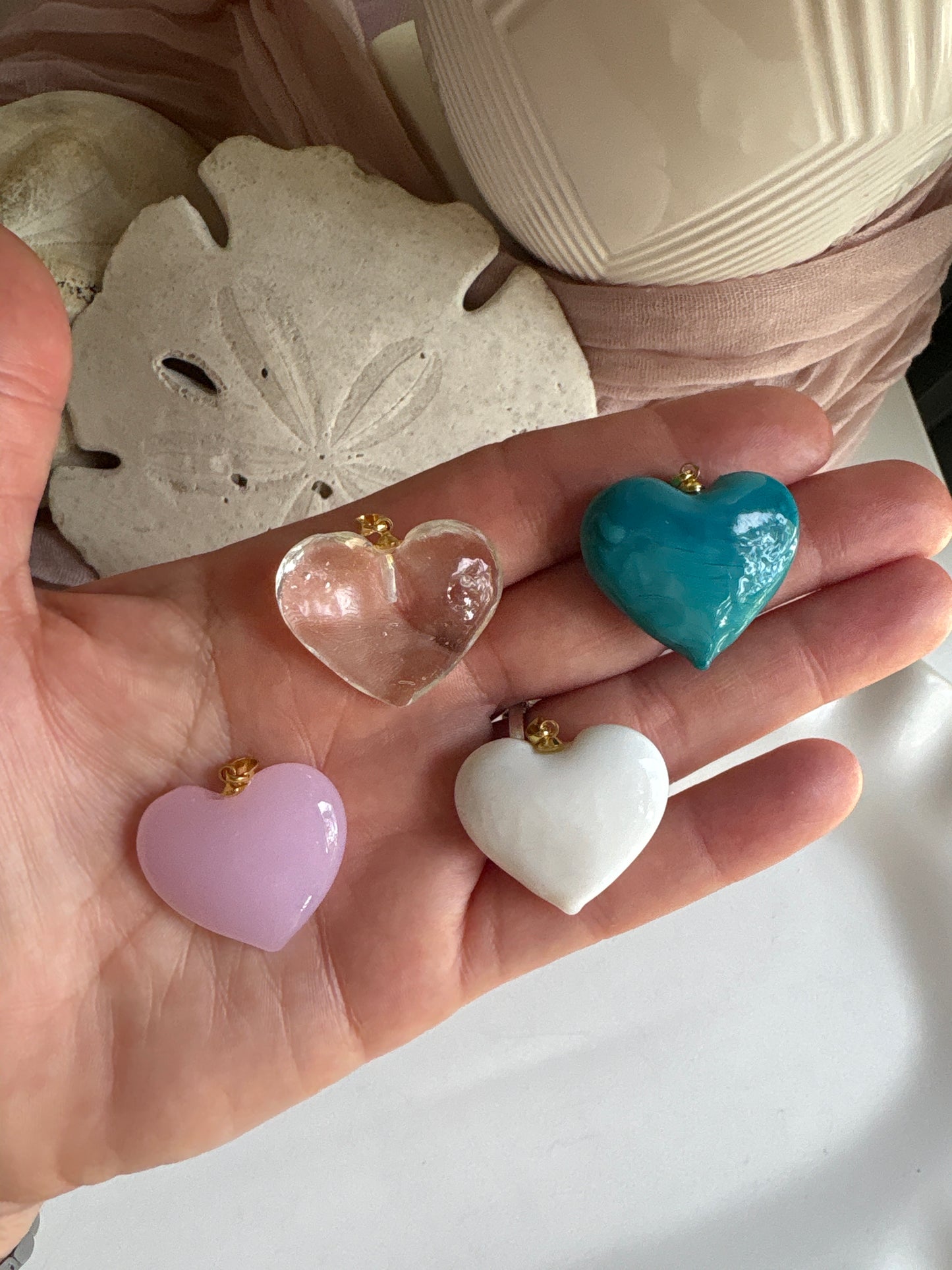 Murano Heart Pendant Necklace
