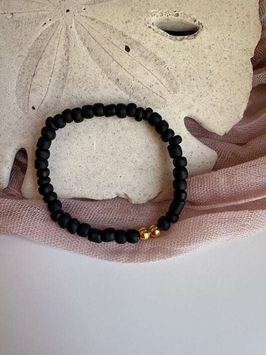 Kids- Matte Black Bracelet