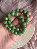 Chunky Green Agate Bracelet