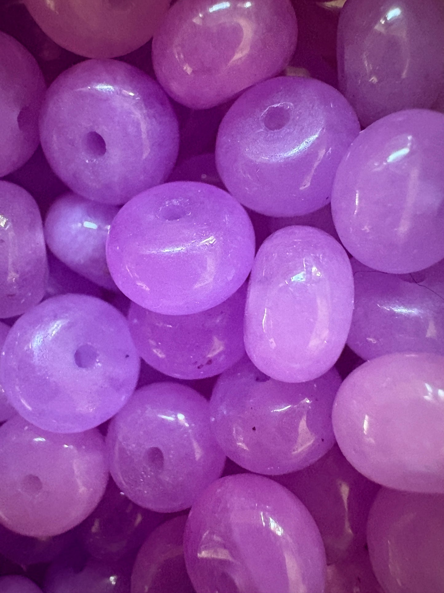 Pink and Purple Agate Beads Phone Strap
