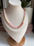 Pink Tones Agate Necklace - Sky’s Gem Box