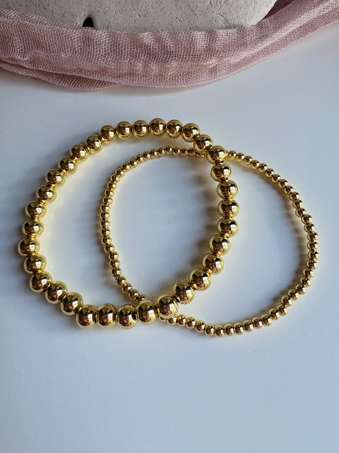 Gold plated Beaded Bracelets