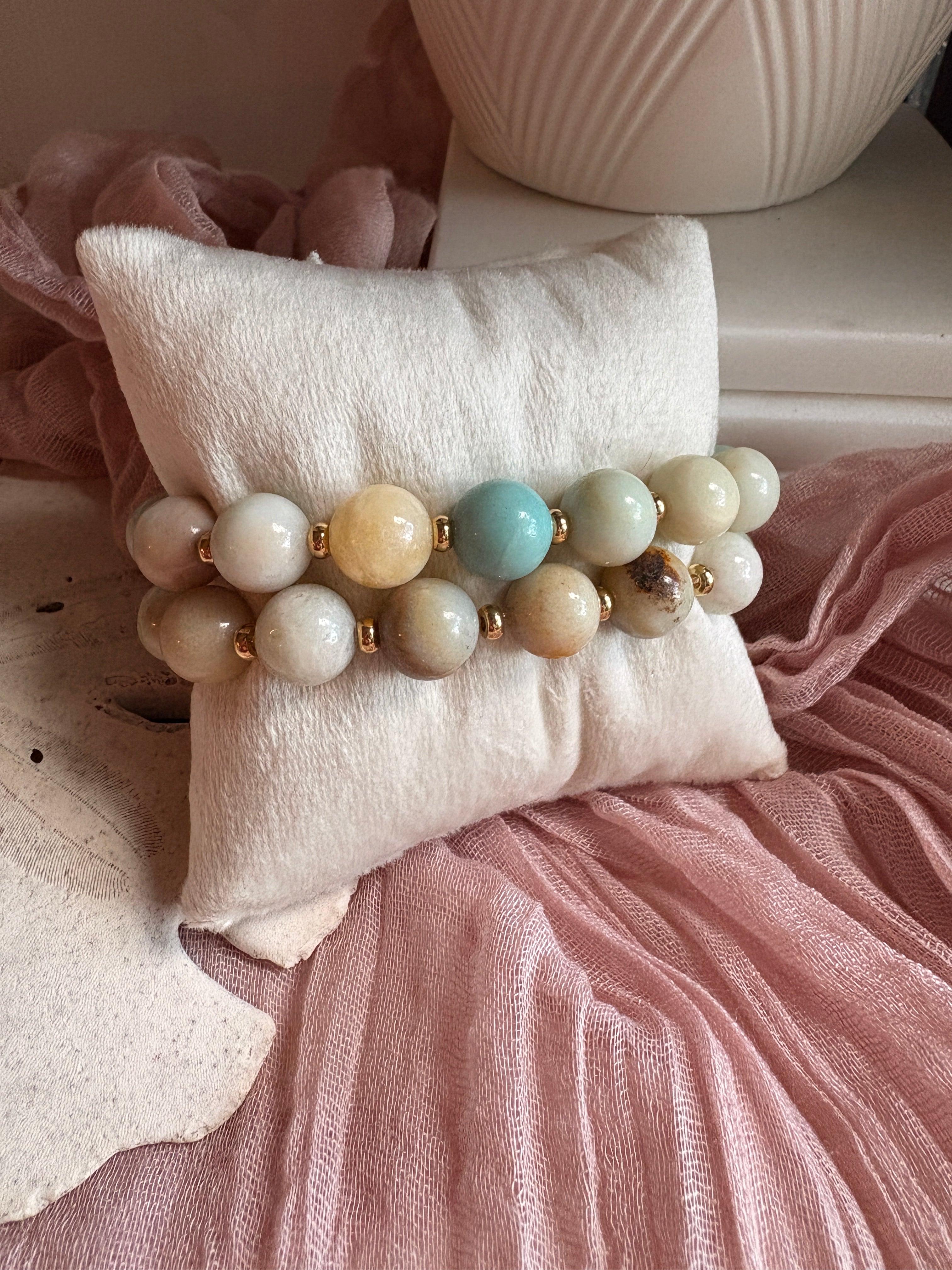 Sea Breeze 10mm Bracelet - Sky’s Gem Box