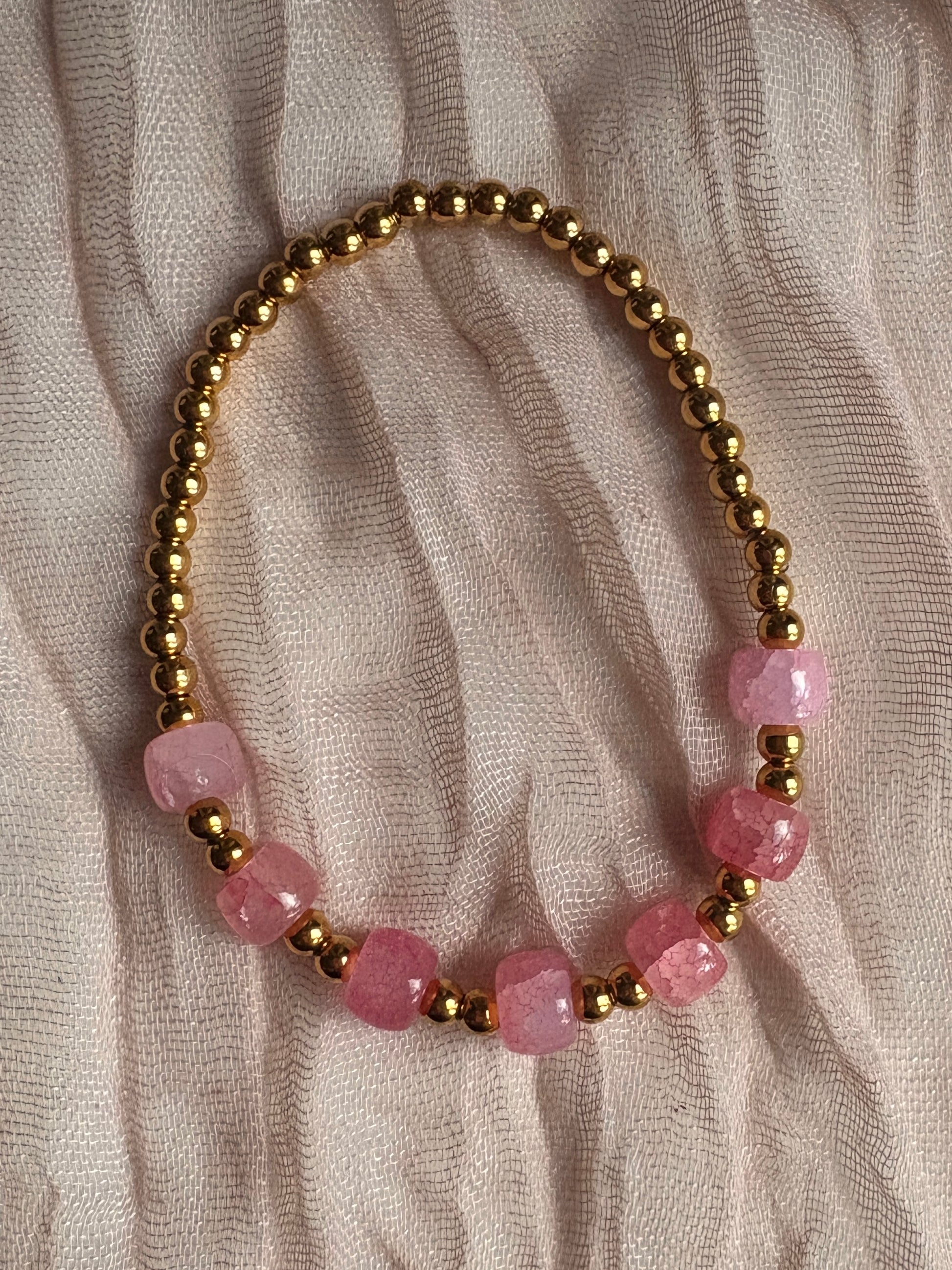 Berries and Gold Bracelet - Sky’s Gem Box