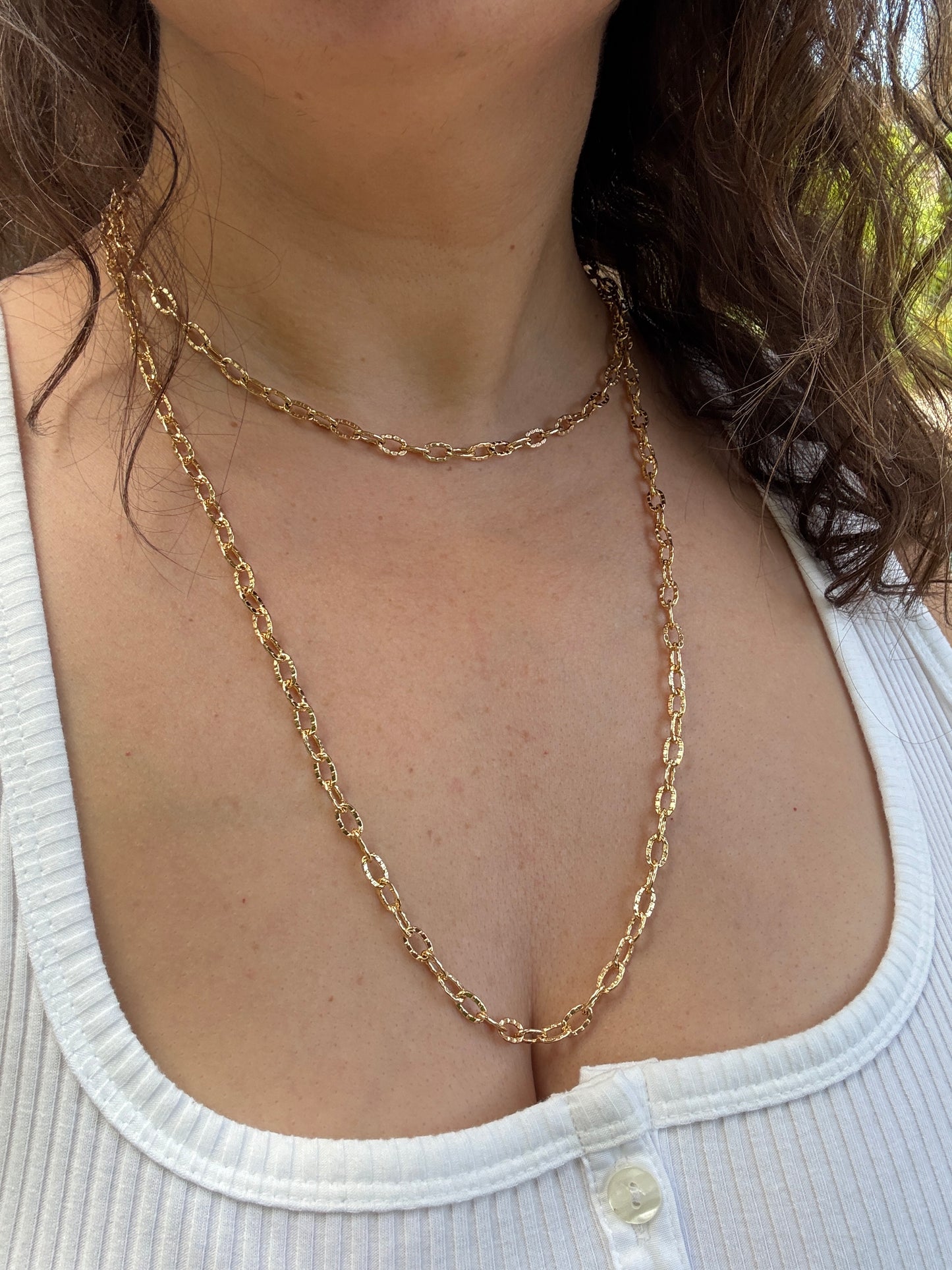 Hammered Oval Chain