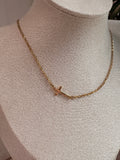 Sideways Cross Necklace - Sky’s Gem Box