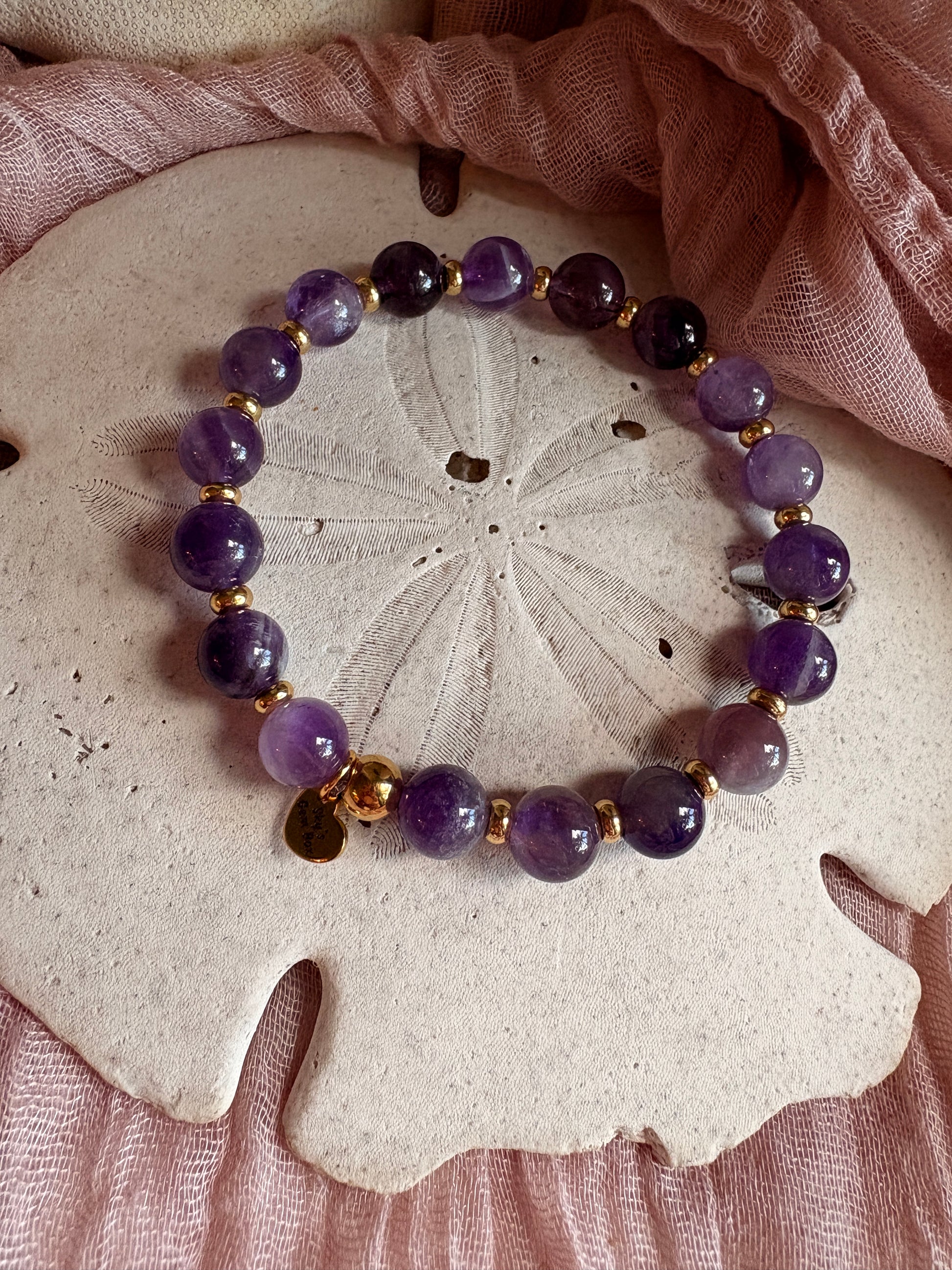 Purple Beaded Bracelet - Sky’s Gem Box