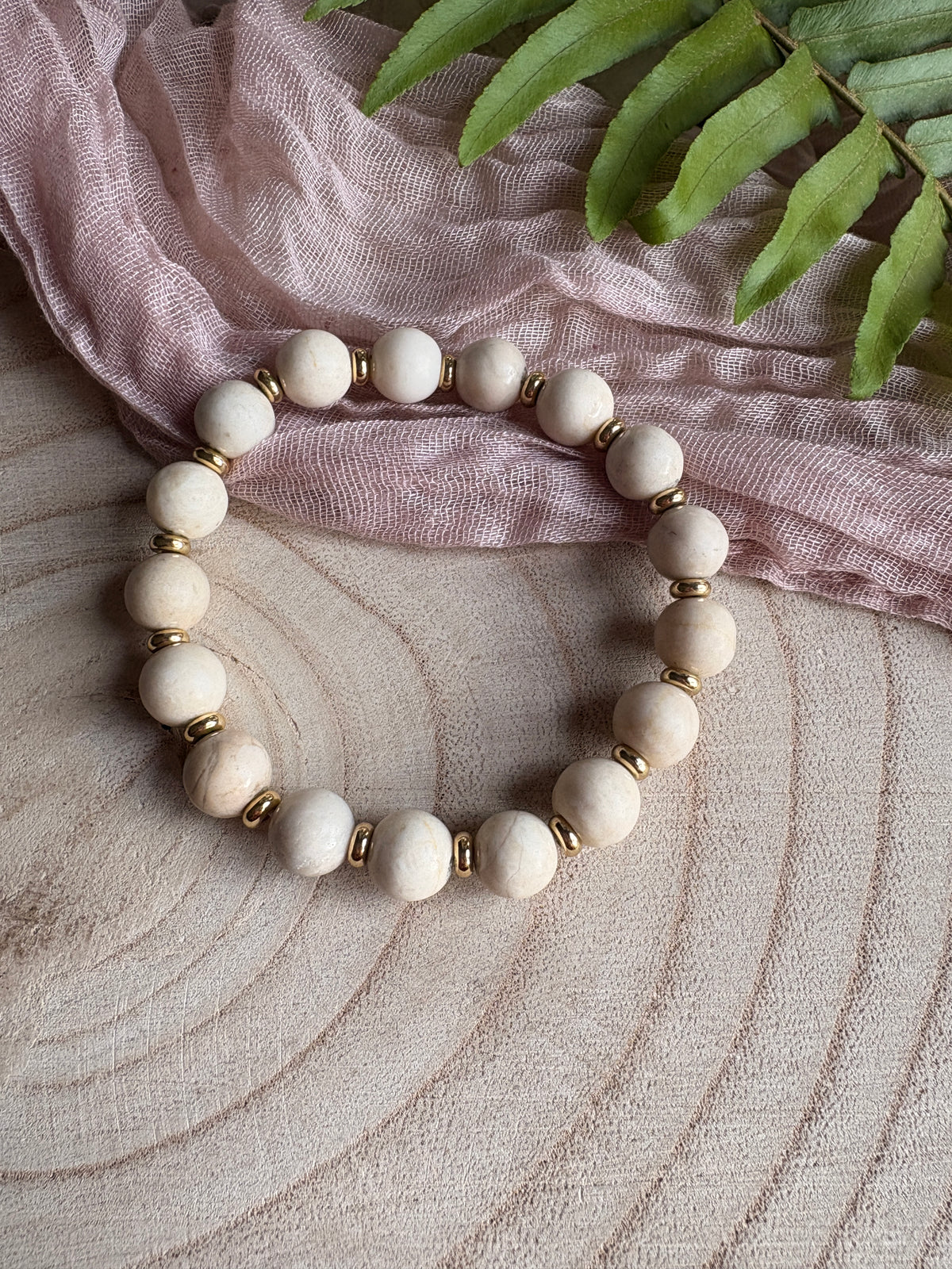 Fossil Jasper Bracelet