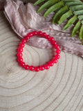 Hot Pink Glass Bracelet