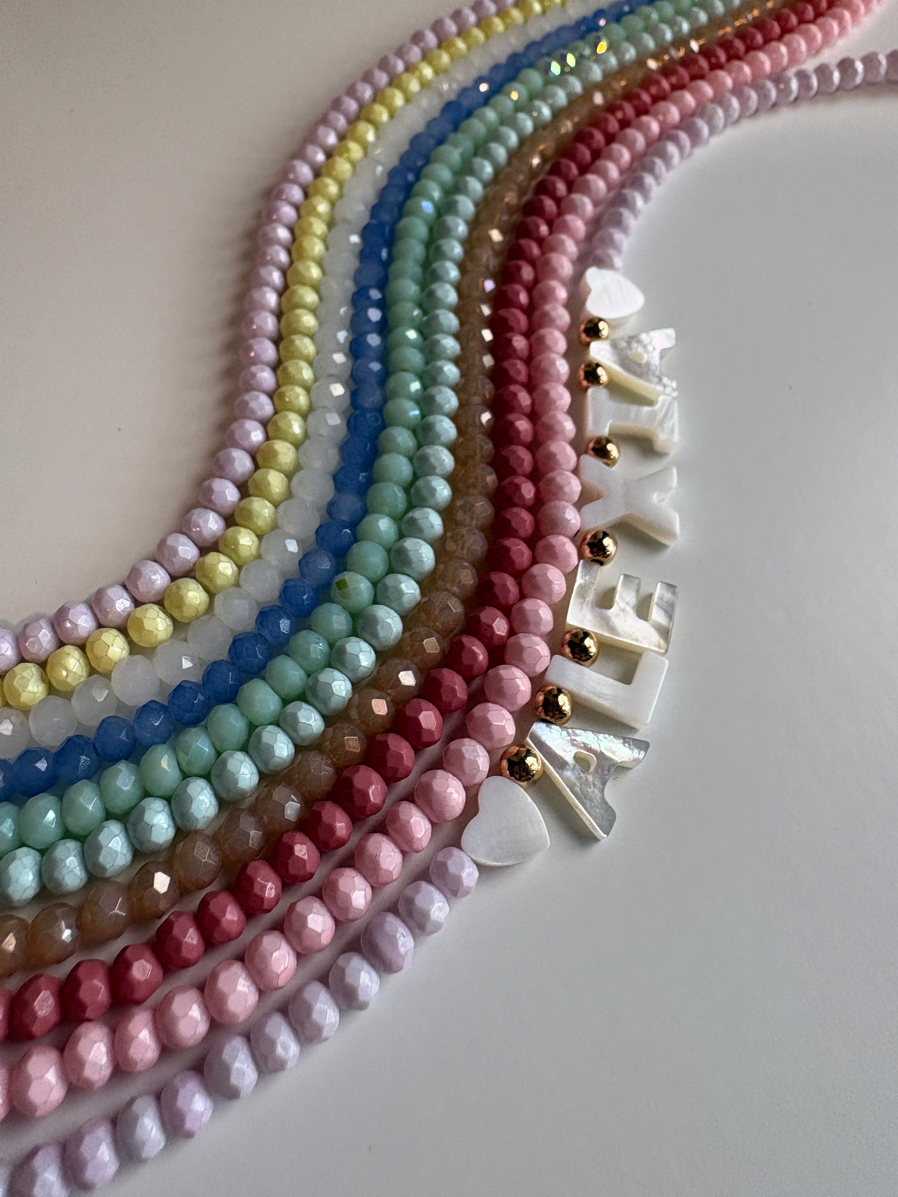 Kids - Shell Name Necklace pick your color