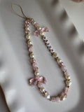 Pink Bows Phone Strap - Sky’s Gem Box