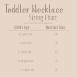 Kids - Shell Name Necklace Gold & White