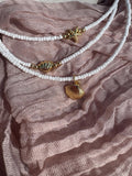 White seed bead seashell choker - Sky’s Gem Box