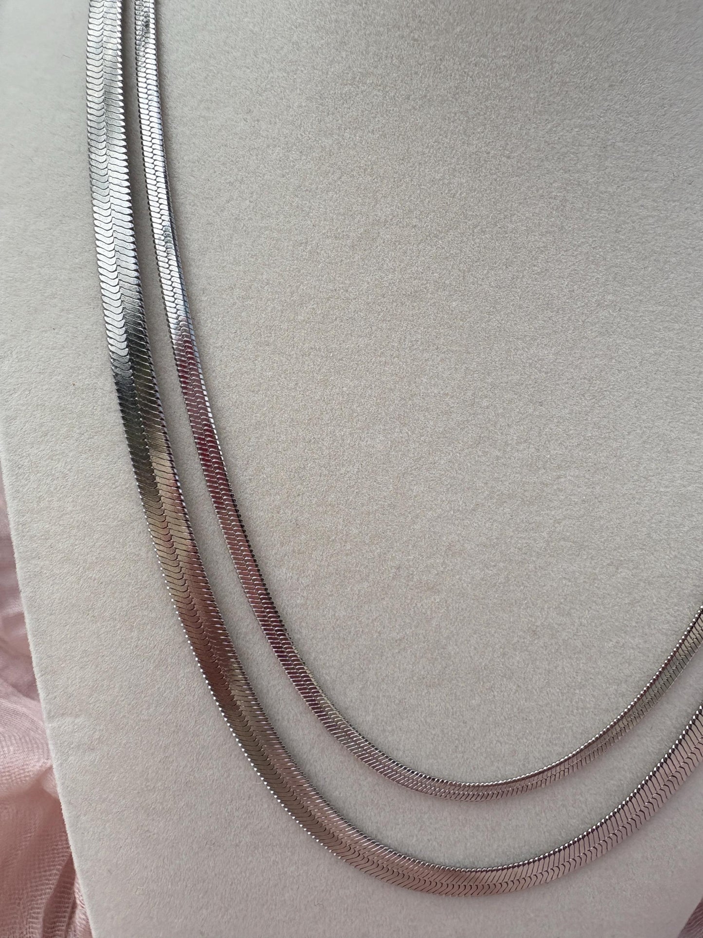 Silver Herringbone Chain