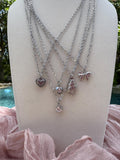 Dainty Stainless Steel necklace with charm - Sky’s Gem Box